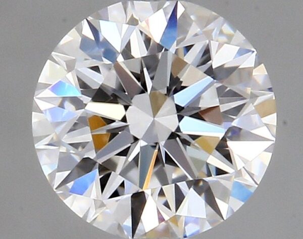 0.53 Carat, Natural White, Round Diamond ~ E Colour, VVS1 Clarity