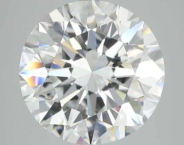 4.87 Carat, Natural White, Round Diamond ~ E Colour, FL Clarity