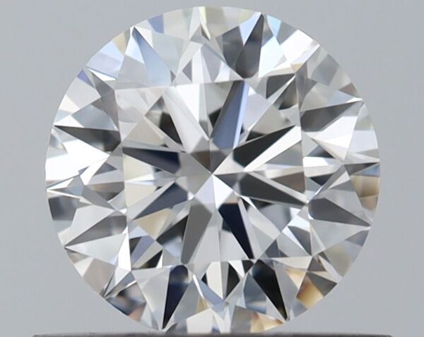 0.5 Carat, Natural White, Round Diamond ~ F Colour, VVS2 Clarity