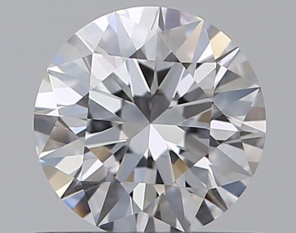 0.51 Carat, Natural White, Round Diamond ~ D Colour, VVS2 Clarity