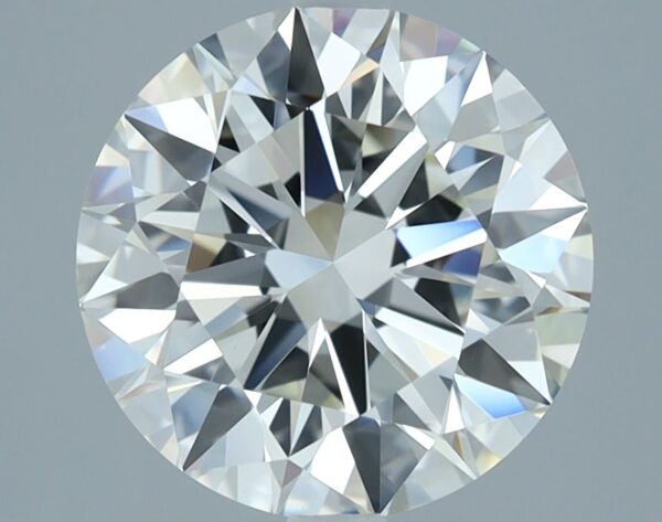 3.11 Carat, Natural White, Round Diamond ~ J Colour, VVS2 Clarity