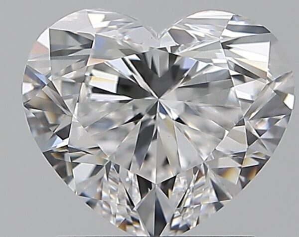 1.56 Carat, Natural White, Heart Diamond ~ D Colour, VS1 Clarity