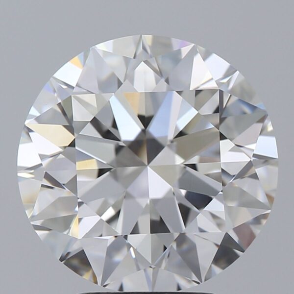 4.01 Carat, Natural White, Round Diamond ~ E Colour, VS2 Clarity