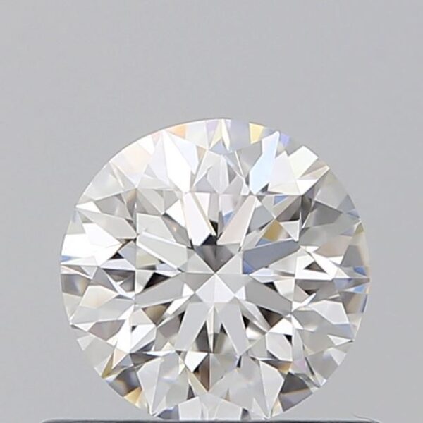 0.58 Carat, Natural White, Round Diamond ~ D Colour, VVS2 Clarity