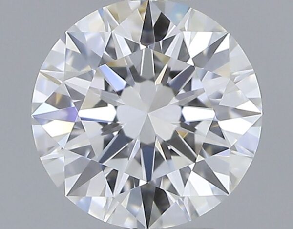 0.53 Carat, Natural White, Round Diamond ~ D Colour, VVS1 Clarity