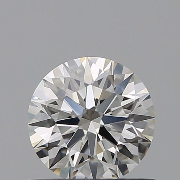 0.6 Carat, Natural White, Round Diamond ~ J Colour, VVS2 Clarity