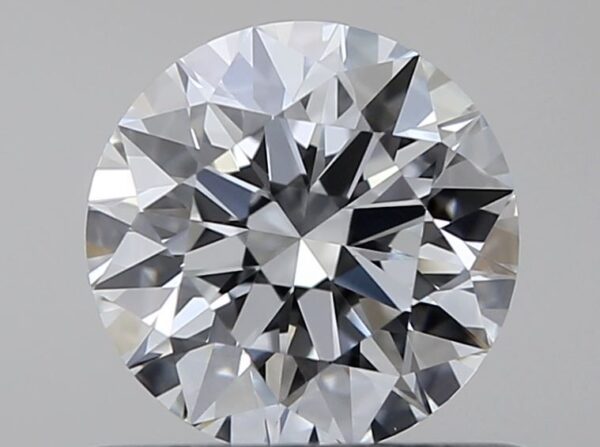 0.54 Carat, Natural White, Round Diamond ~ F Colour, VVS2 Clarity