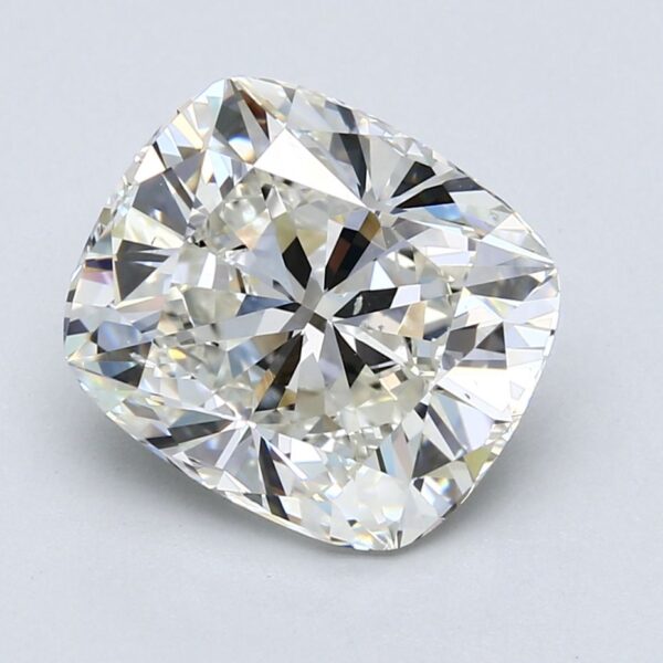 5.01 Carat, Natural White, Cushion Brilliant Diamond ~ I Colour, VS2 Clarity