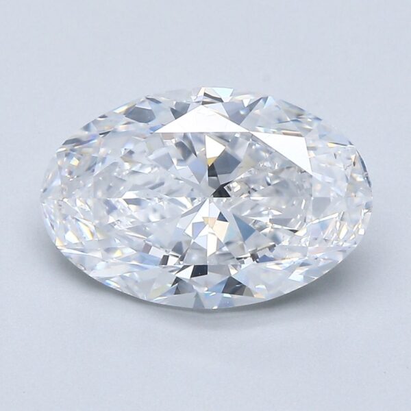 3 Carat, Natural White, Oval Diamond ~ D Colour, SI1 Clarity