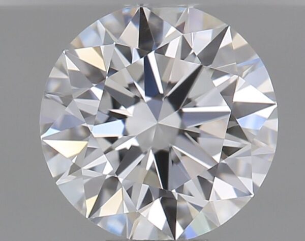 0.52 Carat, Natural White, Round Diamond ~ D Colour, VS1 Clarity