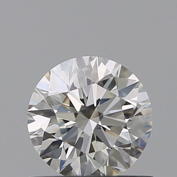 0.6 Carat, Natural White, Round Diamond ~ I Colour, VVS2 Clarity