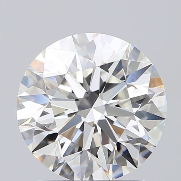 1.7 Carat, Natural White, Round Diamond ~ G Colour, VVS2 Clarity