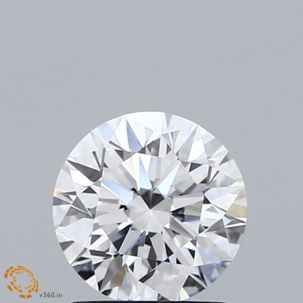 1.12 Carat, Natural White, Round Diamond ~ D Colour, VVS2 Clarity