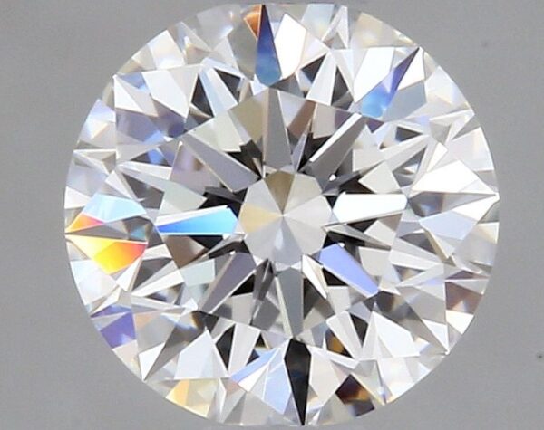 0.53 Carat, Natural White, Round Diamond ~ E Colour, VVS1 Clarity