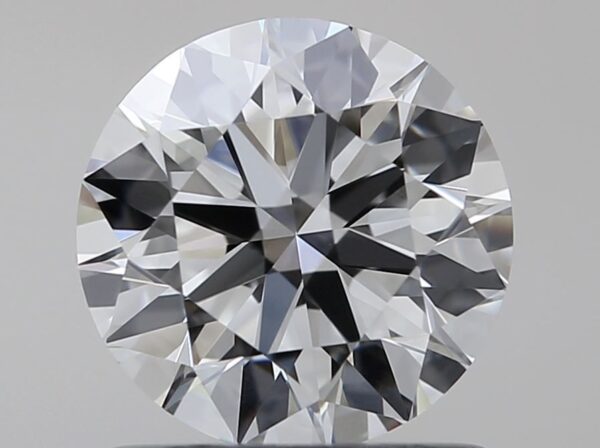 0.9 Carat, Natural White, Round Diamond ~ H Colour, IF Clarity