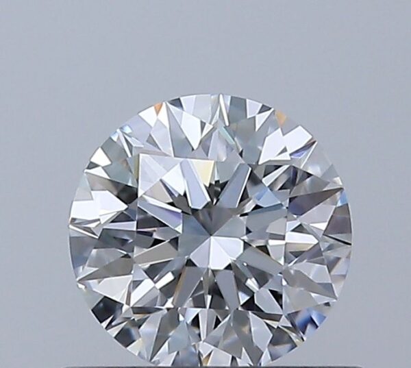 0.52 Carat, Natural White, Round Diamond ~ D Colour, VVS1 Clarity