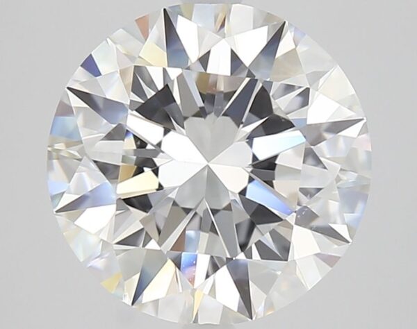 4.03 Carat, Natural White, Round Diamond ~ E Colour, VS2 Clarity