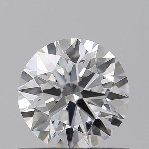 0.54 Carat, Natural White, Round Diamond ~ E Colour, VS1 Clarity