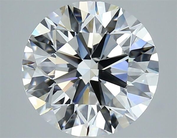 4.2 Carat, Natural White, Round Diamond ~ G Colour, VS1 Clarity