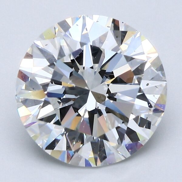 5.03 Carat, Natural White, Round Diamond ~ F Colour, SI1 Clarity