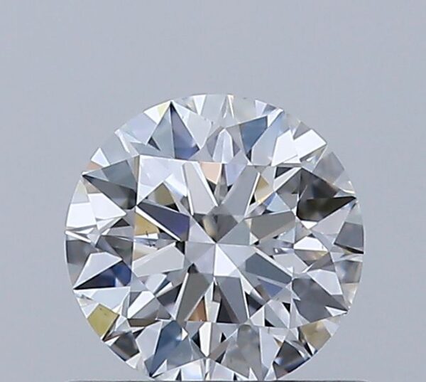 0.52 Carat, Natural White, Round Diamond ~ D Colour, SI1 Clarity