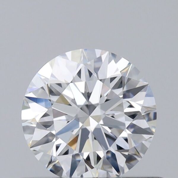 0.55 Carat, Natural White, Round Diamond ~ D Colour, VVS2 Clarity