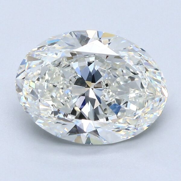 3.5 Carat, Natural White, Oval Diamond ~ H Colour, VVS2 Clarity