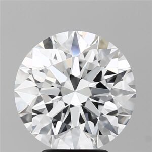 4.02 Carat, Natural White, Round Diamond ~ E Colour, VVS2 Clarity